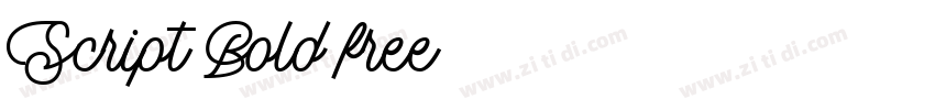 Script Bold free字体转换